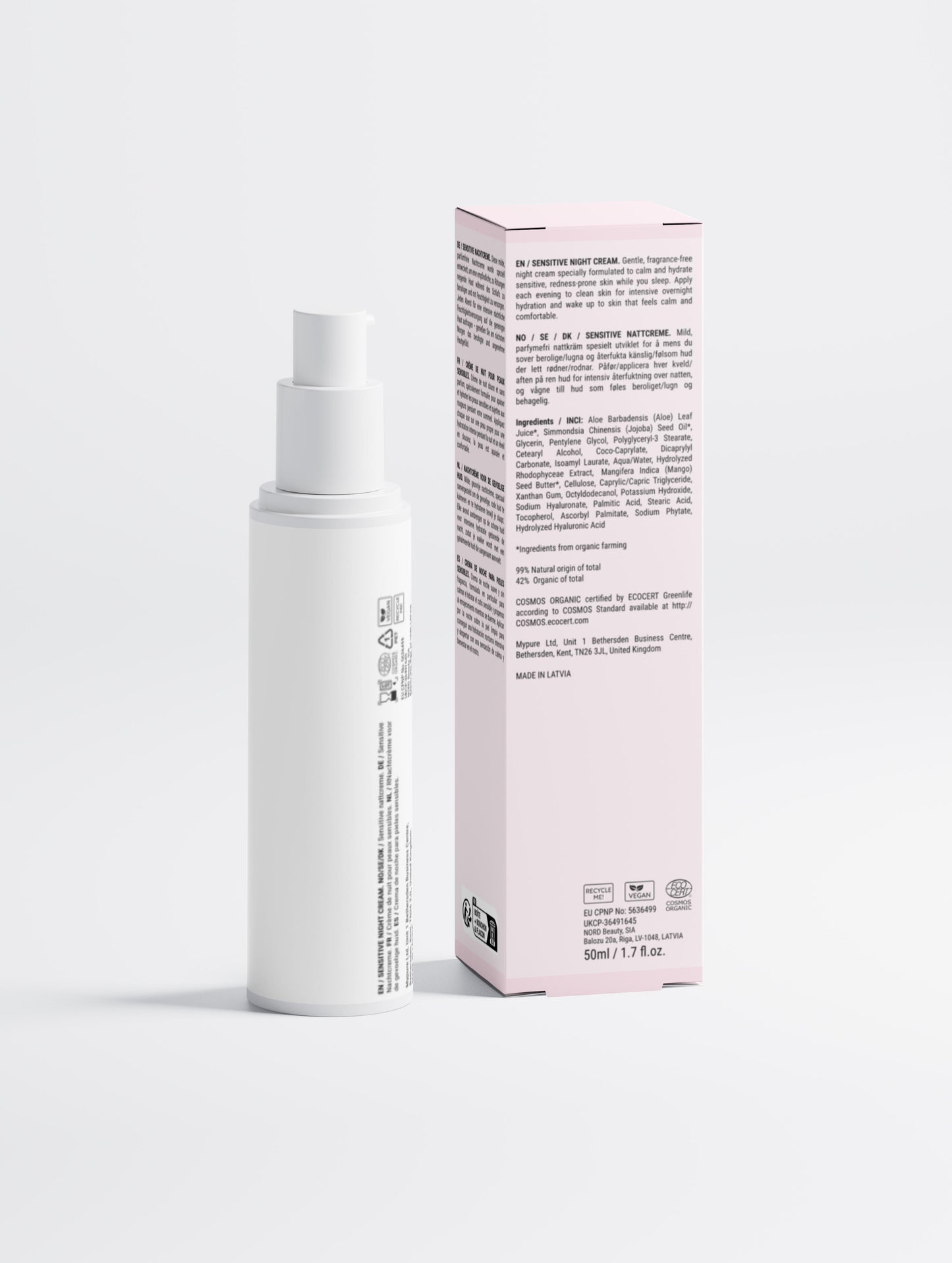 Sensitive Skin Overnight Cream, Fragrance-Free